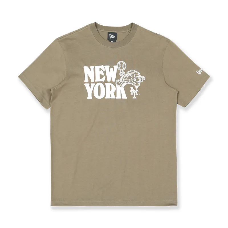 New Era T-Shirts Unisex Coffee Crew Neck Moderate