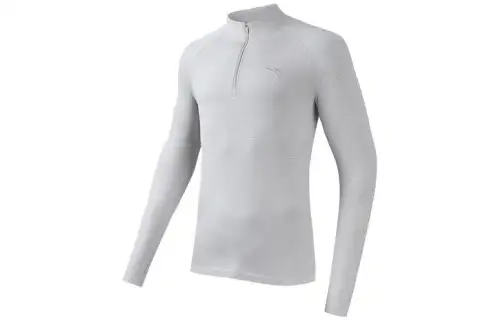 Anta Running Collection Running T Shirt Men's Steam Gray Heather Gray