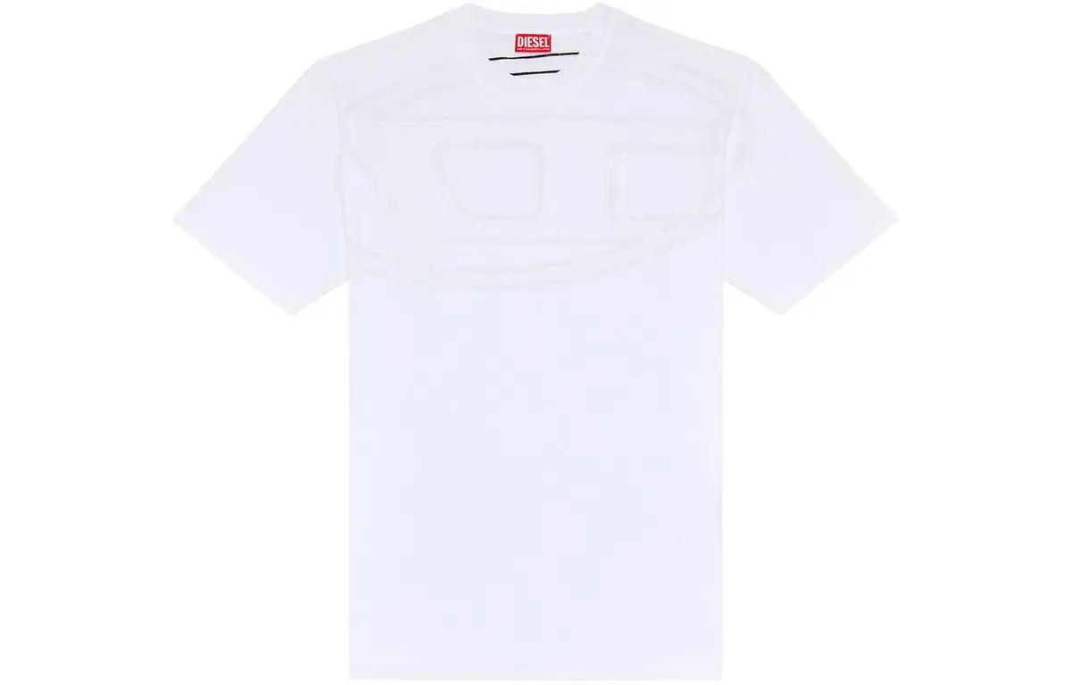 DIESEL T-Shirts Men's White Crew Neck Moderate