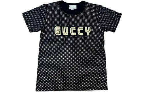 GUCCI T Shirts Men's Black Crew Neck Moderate Other