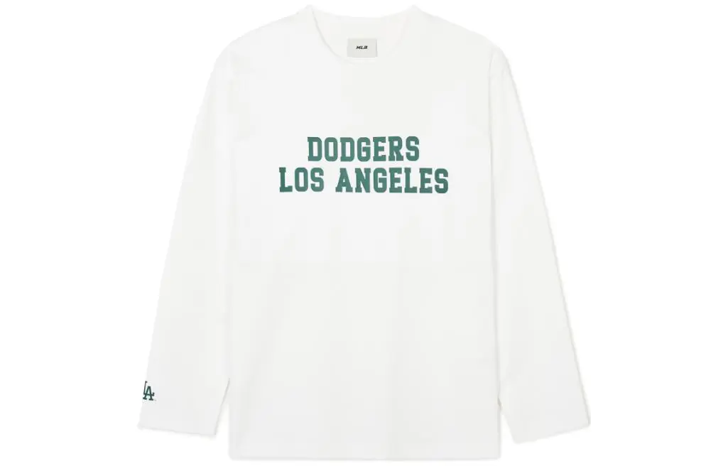 MLB T-Shirts Unisex White Crew Neck Moderate Straight Fit