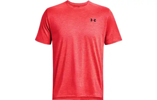 Under Armour Tech T Shirts Men's Red Crew Neck Moderate Straight Fit