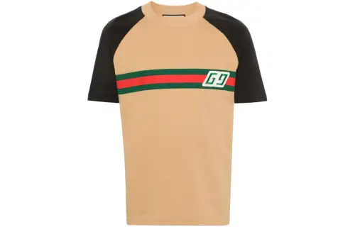 GUCCI SS24 T Shirt Men's Caramel Umber
