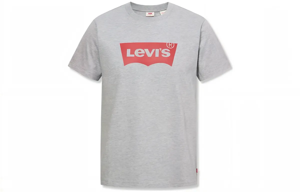 Levi's T-Shirts Men's Gray Crew Neck Moderate Straight Fit