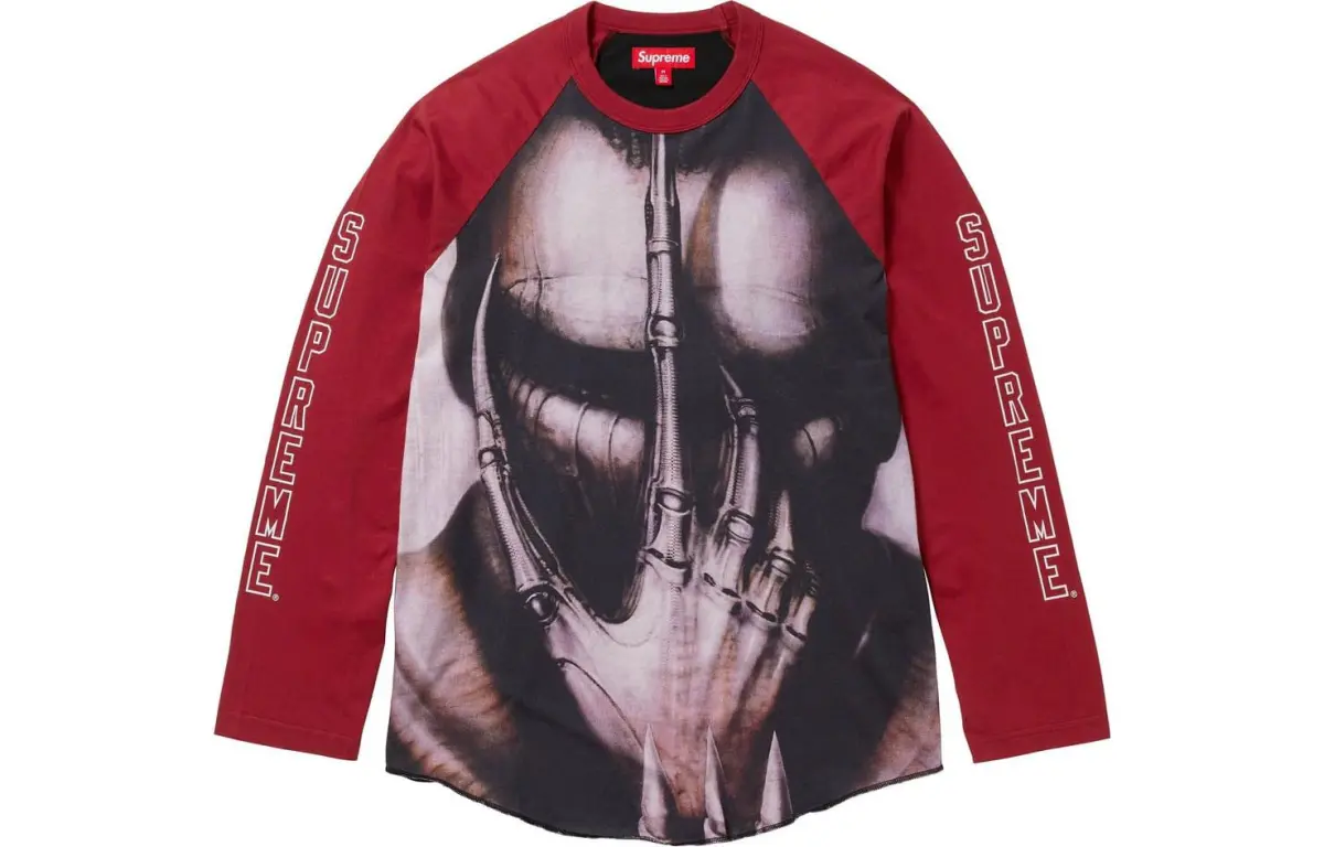 Supreme H.R. Giger Raglan L/S Top