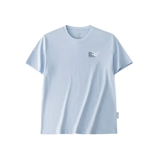 Anta T Shirt Unisex Light Sea Blue