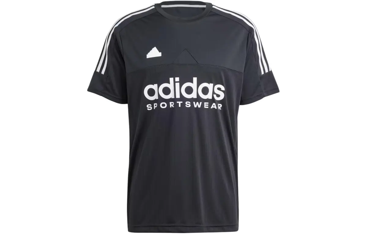 Adidas T-Shirts Men's Black Crew Neck Moderate Straight Fit