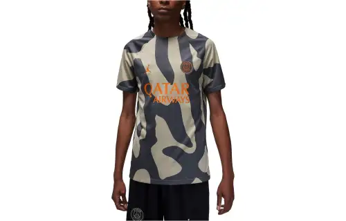 Jordan Paris Saint Germain Strike Third T Shirts Men's Multicolor Crew Neck Moderate Straight Fit