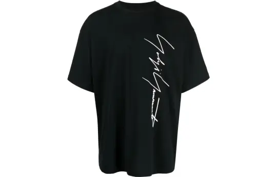 Yohji Yamamoto Yohji Yamamoto X New Era 2022 T Shirts Unisex Black Crew Neck Moderate Straight Fit