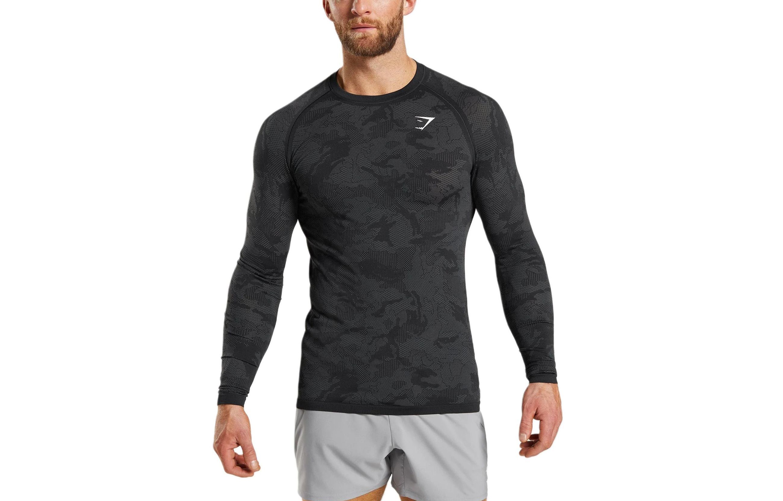 GYMSHARK Fitness Clothing Men’s Black Moderate Straight Fit