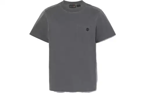 Timberland T Shirts Men's Black Crew Neck Moderate Straight Fit