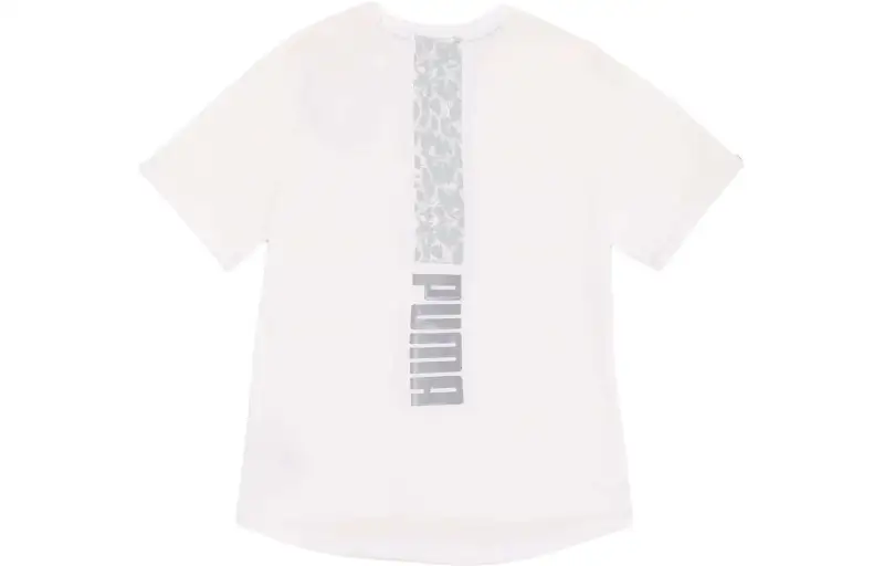 PUMA T Shirts Men's White Crew Neck Moderate Other