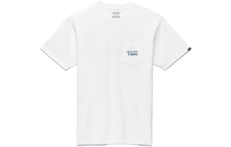 Vans T Shirts Unisex White Crew Neck Moderate Straight Fit