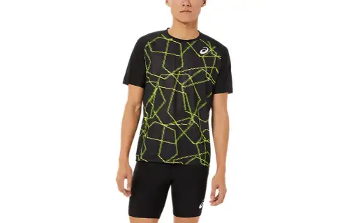 Asics Light Short Sleeve Top T Shirt Men's Black