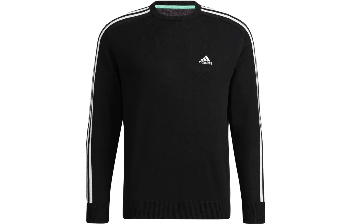 Adidas T-Shirts Men's Black Crew Neck Moderate Straight Fit