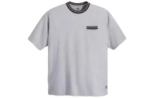 Levis T Shirts Men's Gray Crew Neck Moderate Straight Fit