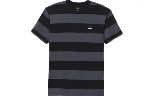 Vans T Shirts Unisex Black Crew Neck Moderate Straight Fit