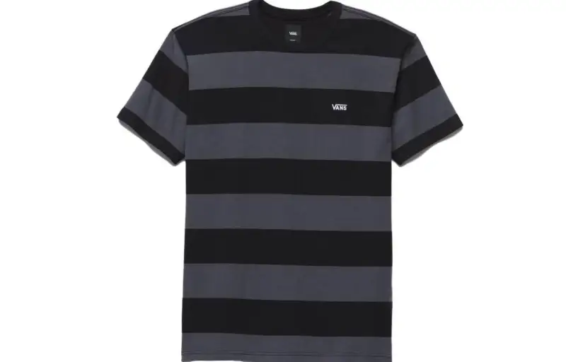 Vans T Shirts Unisex Black Crew Neck Moderate Straight Fit