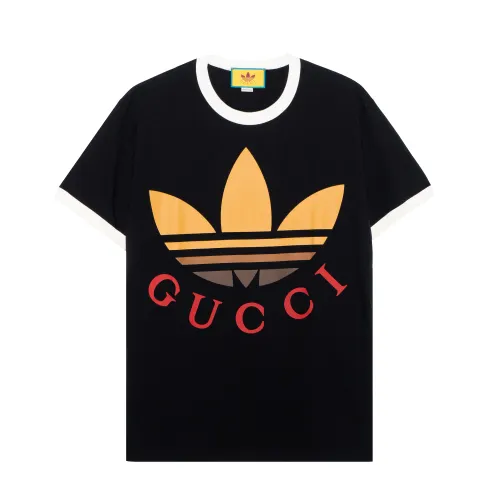 GUCCI Pre Owned 10's X Adidas Logo print T shirt