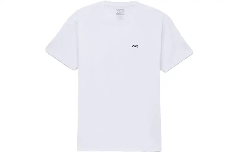 Vans T Shirts Unisex White Crew Neck Moderate Straight Fit