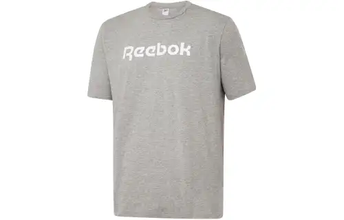 Reebok T Shirts Unisex Gray Crew Neck Moderate Straight Fit