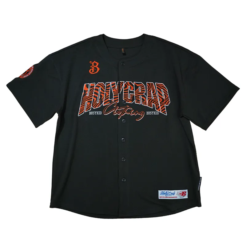 Holycrap T Shirts Unisex Black Crew Neck Moderate Straight Fit