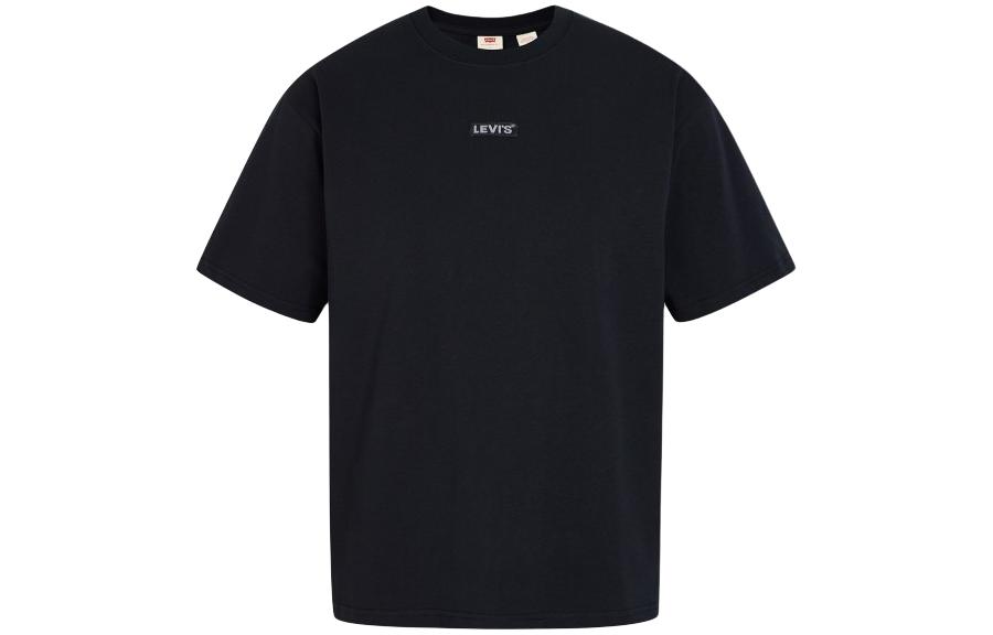 Levis T Shirts Men's Black Crew Neck Moderate Straight Fit