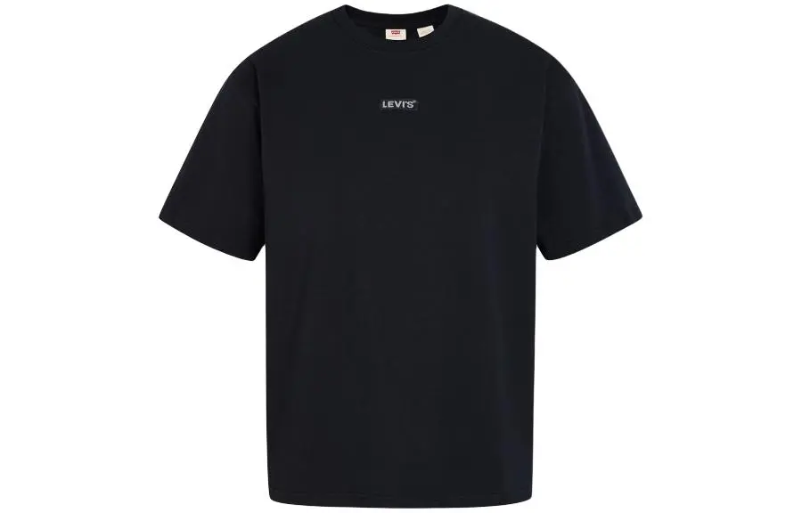 Levi's T-Shirts Men's Black Crew Neck Moderate Straight Fit