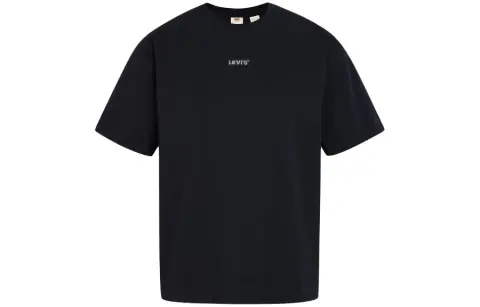 Levi's T-Shirts Men's Black Crew Neck Moderate Straight Fit