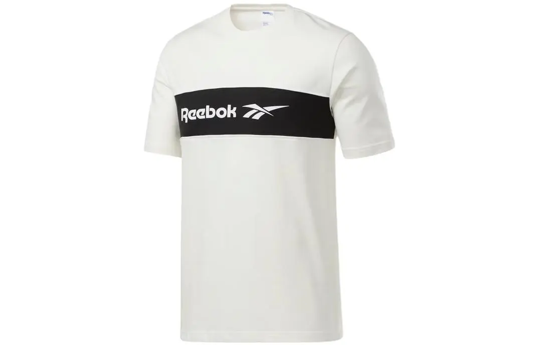 Reebok T Shirt Men's Ecru Black