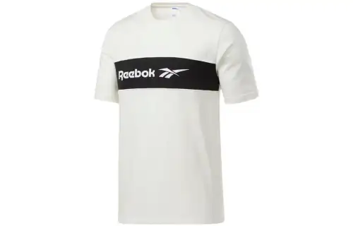 Reebok T Shirt Men's Ecru Black