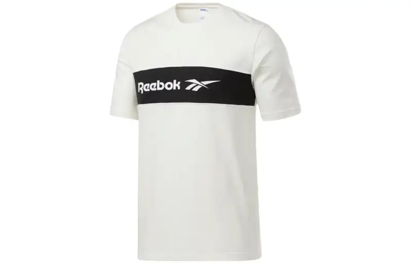 Reebok T Shirt Men's Ecru Black