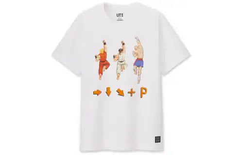 UNIQLO T Shirts Unisex White Crew Neck Moderate Straight Fit