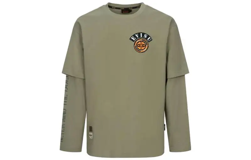 EVISU T Shirts Men's Crew Neck Moderate Straight Fit