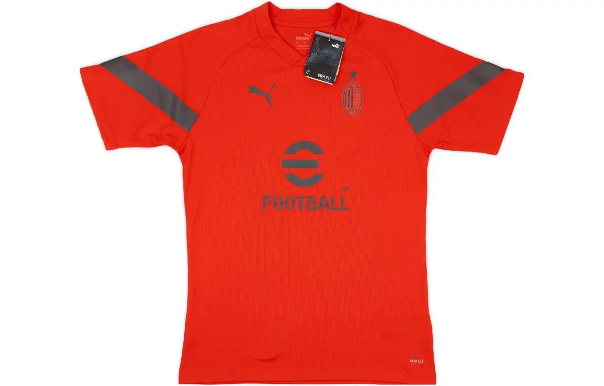 PUMA T-Shirts Men's Red V-neck Moderate Straight Fit
