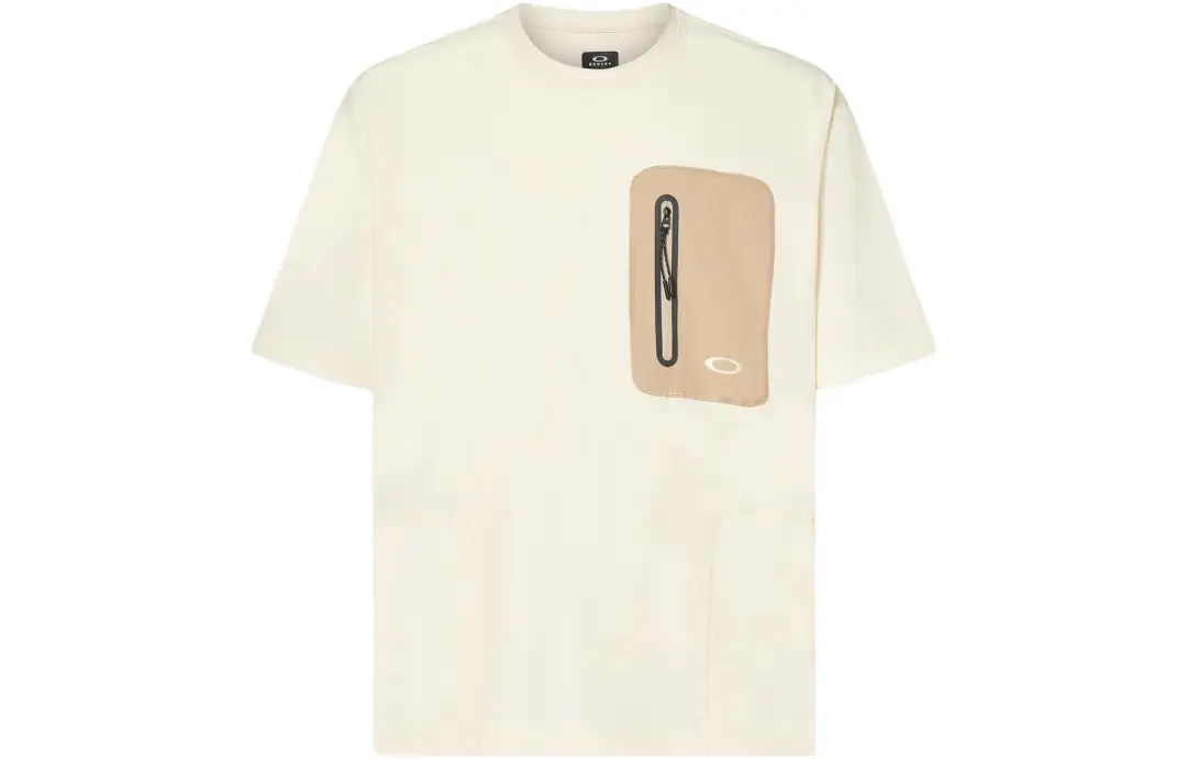 Oakley T Shirts Men's Arctica White Crew Neck Moderate Straight Fit