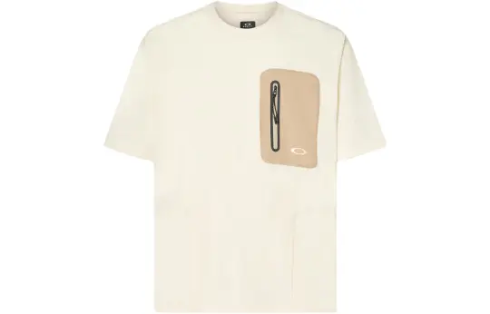 Oakley T Shirts Men's Arctica White Crew Neck Moderate Straight Fit