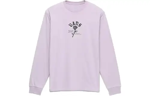 Vans T Shirts Men's Lavender Frost Crew Neck Moderate Straight Fit