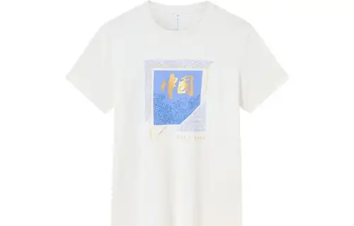 ANTA T Shirts Men's Papyrus White Crew Neck Moderate Straight Fit
