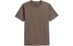 New Balance T Shirts Men's Brown Crew Neck Moderate Straight Fit