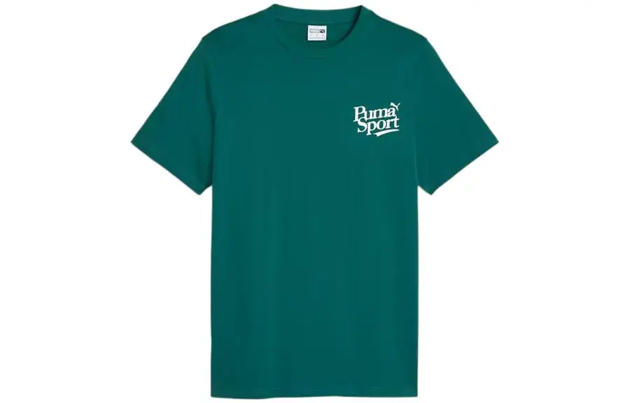 PUMA ACM X KOCHE T-Shirts Men's Malachite Blue Crew Neck Moderate Straight Fit
