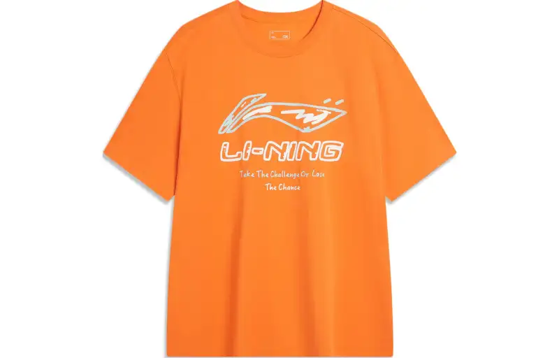 Li Ning T Shirt Men's Fiery Orange