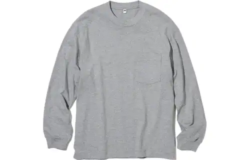 UNIQLO FW23 T Shirt Unisex Gray