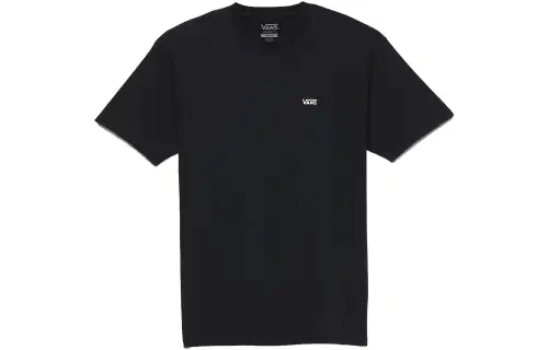 Vans T Shirts Unisex Black Crew Neck Moderate Straight Fit