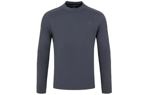 ASICS T Shirts Men's Dark Gray Crew Neck Moderate Straight Fit