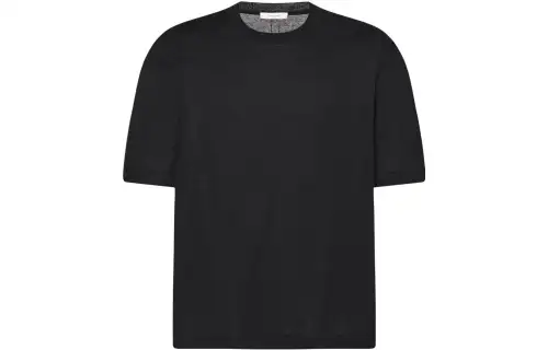 THE ROW T Shirts Men's Black Crew Neck Moderate Straight Fit