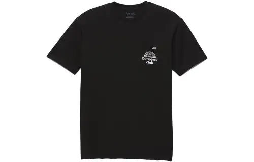 Vans OUTSIDERS T Shirts Unisex Black Crew Neck Moderate Straight Fit