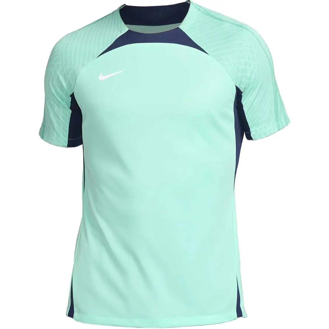 Nike T-Shirts Men's Green Crew Neck Moderate Straight Fit