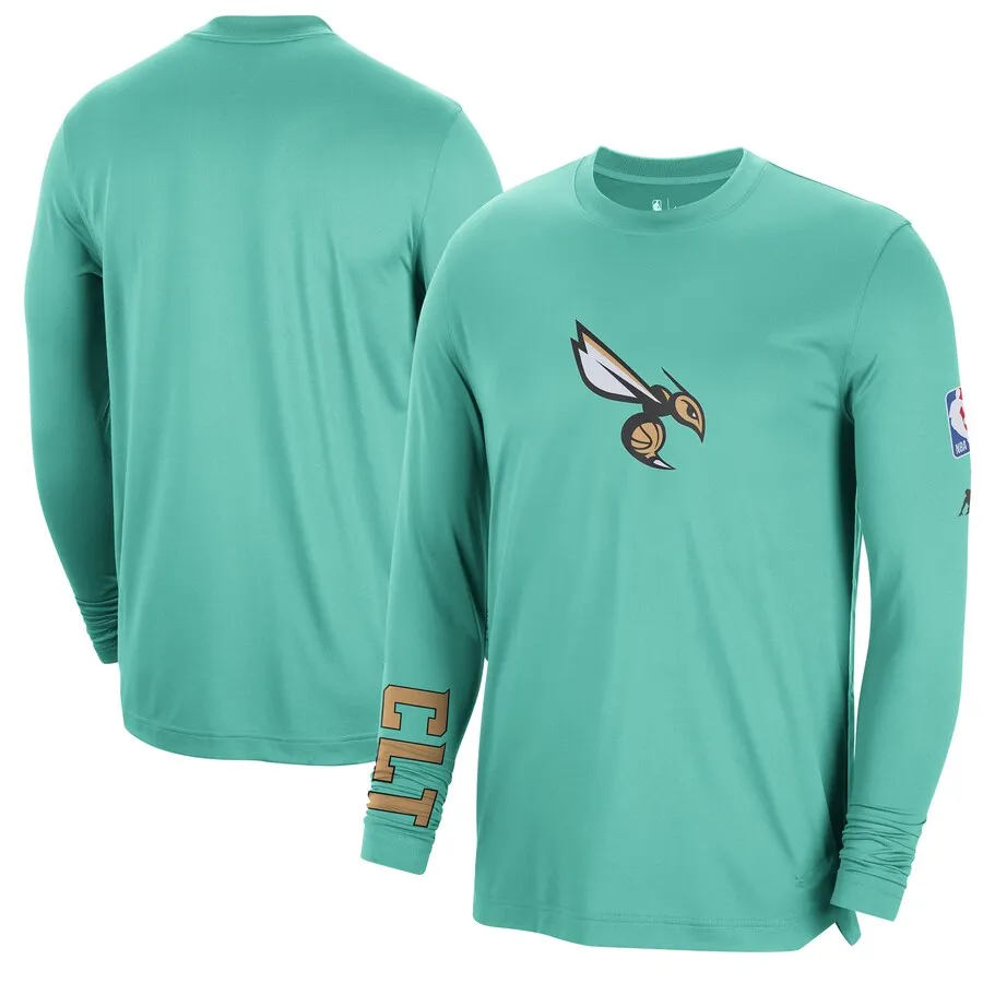 Jordan T-Shirts Men's Green Crew Neck Moderate Straight Fit