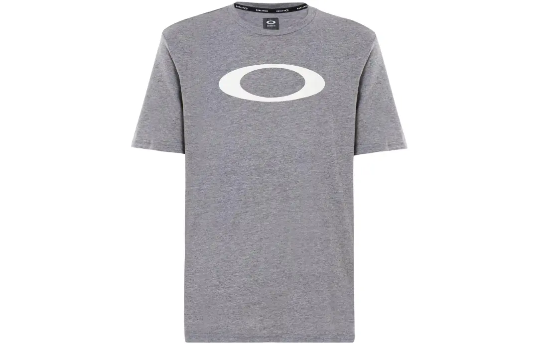 Oakley T Shirts Men's Gray Crew Neck Moderate Straight Fit